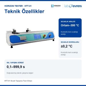 HORIZON TESTER HTT-01 Sıcak Yapışma Test Cihazı | 300 °C
