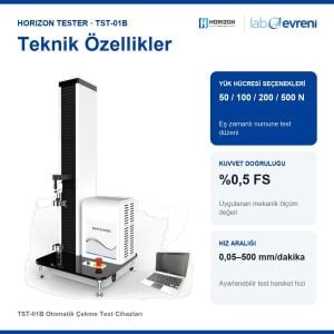 HORIZON TESTER TST-01B Otomatik Çekme Test Cihazı | 500 N