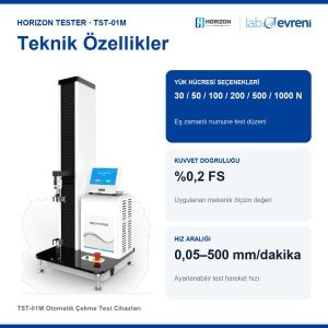HORIZON TESTER TST-01M Otomatik Çekme Test Cihazı | 1000 N