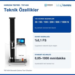 HORIZON TESTER TST-02H Otomatik Çekme Test Cihazı | 1000 mm
