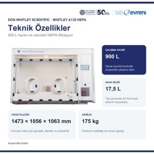 Don Whitley Scientific Whitley A135 HEPA Anaerobik Kabin | 900 L