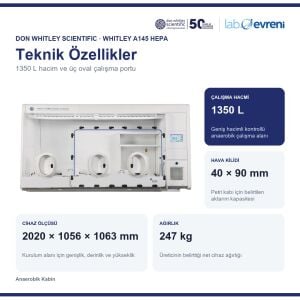 Don Whitley Scientific Whitley A145 HEPA Anaerobik Kabin | 1350 L