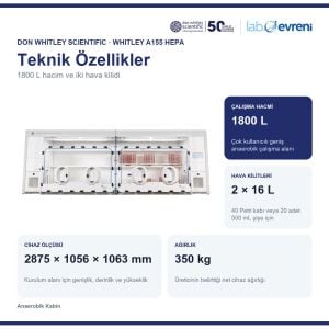 Don Whitley Scientific Whitley A155 HEPA Anaerobik Kabin | 1800 L