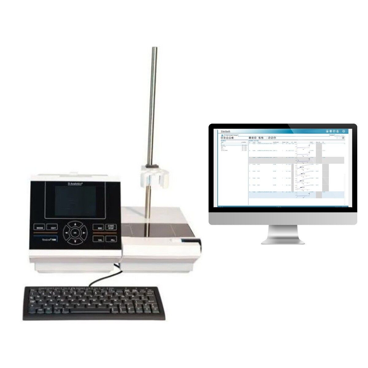 Schott Titroline TitroLine 7000 temel ünite TM 235 ve yazılım TitriSoft 3.5 (TZ 3571) ile