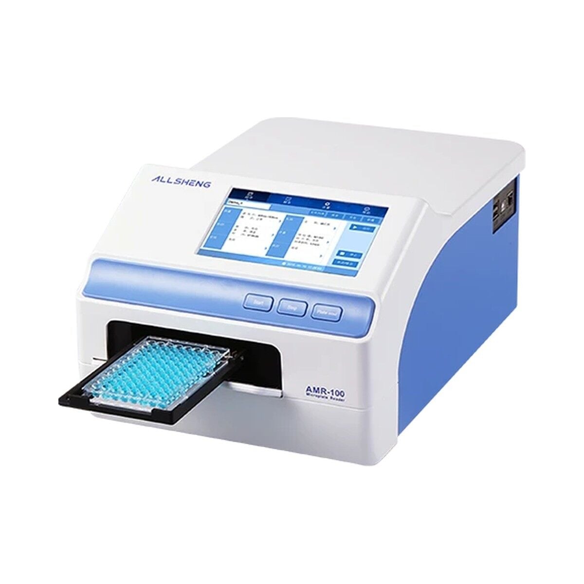 ALLSHENG AMR-100 Mikroplaka Okuyucu | 340–750 nm | 96 Kuyucuk