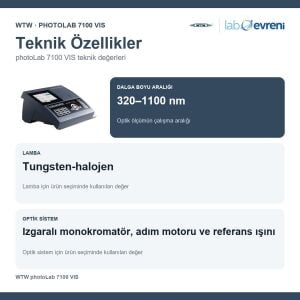 WTW photoLab 7100 VIS Spektrofotometre | 250203