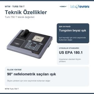 WTW Turb 750 T Masa Tipi Turbidimetre | 600130