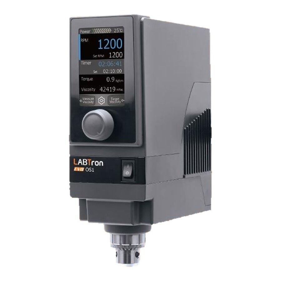 LABTron EVO OS1-10S-Set Overhead Karıştırıcı | Viskozite Ölçümlü | 15L | 50.000 mPas | SET