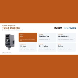 LABTron Pro OS1-10-Set Overhead Karıştırıcı | Realtime Torque | 25L | 70.000 mPas | SET