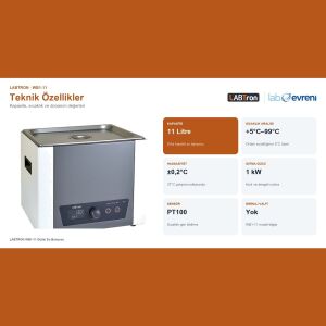 LABTron WB1-11 Su Banyosu | Digital | 11L | +5°C~99°C