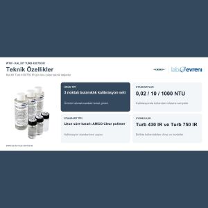 WTW Kal.Kit Turb 430/750 IR Turbidimetre Aksesuarı | 600560