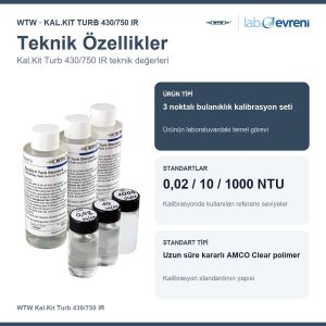 WTW Kal.Kit Turb 430/750 IR Turbidimetre Aksesuarı | 600560