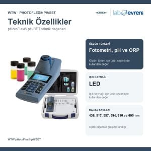 WTW pHotoFlex® pH/SET Portatif Fotometre | 251200