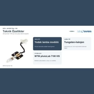 WTW LM spectral 7100 Yedek Halojen Lamba | 250215