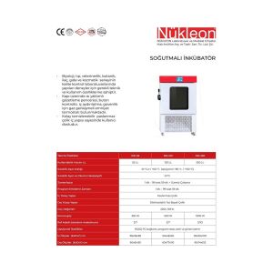 Nükleon NSI 120 Soğutmalı İnkübatör -10.. 60 °C / 120 L