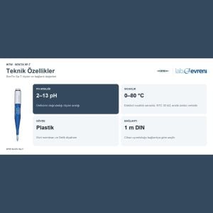 WTW SenTix Sp-T pH Elektrodu | Saplama Tip | NTC 30 kΩ | DIN