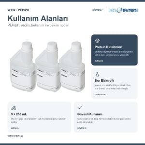WTW PEP/pH Pepsin Elektrot Temizleme Çözeltisi | 3 × 250 mL | 109648