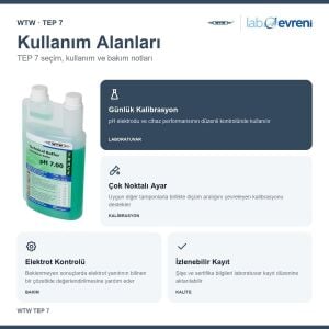 WTW TEP 7 Teknik pH Tampon Çözeltisi | pH 7,00 | 1 L | 108702