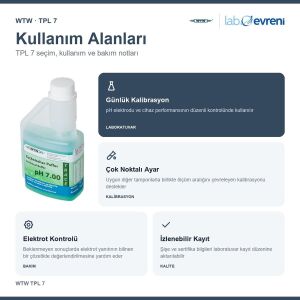 WTW TPL 7 Teknik pH Tampon Çözeltisi | pH 7,00 | 250 mL | 108802