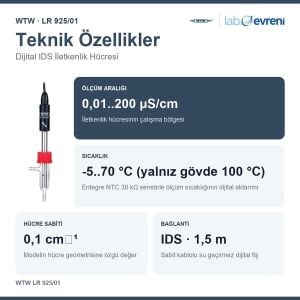 WTW LR 925/01 Dijital IDS İletkenlik Hücresi | 301720