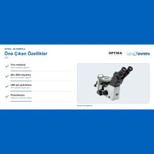 OPTIKA IM-300METLD Ters Metalurji Mikroskobu | LED