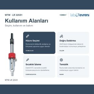 WTW LR 325/01 Düşük İletkenlik Ölçüm Hücresi | K=0,1 cm⁻¹ | 301961