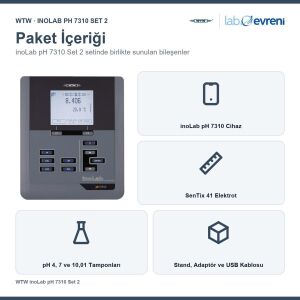 WTW inoLab pH 7310 Masa Tipi pH/ORP Metre | Set 2 | SenTix 41 Dahil