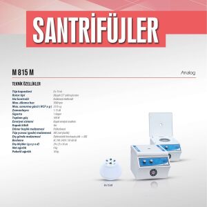 ELEKTROMAG M815 M Santrifüj 5000 rpm / 8X15 ml