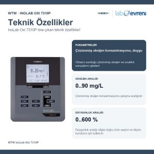 WTW inoLab Oxi 7310P Yazıcılı Masa Tipi Oksijen Ölçer | 1BA300P