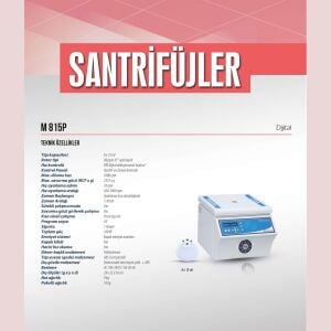 ELEKTROMAG M815 P Santrifüj 5000 rpm / 8X15 ml