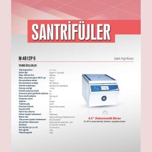 ELEKTROMAG M4812 P II  Santrifüj 5000 rpm / 12X15 ml