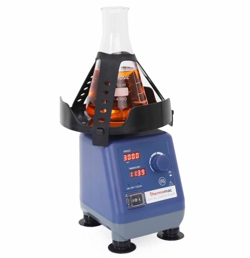 THERMOMAC TM 3000D Dijital Vorteks | Vortex | Erlen Başlıklı Set | 100-250 ml